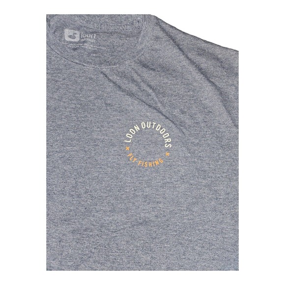 Loon Outdoors T-Shirt Men's 2XL Short Sleeve Dark Gray Graphic Print - Picture 4 of 7